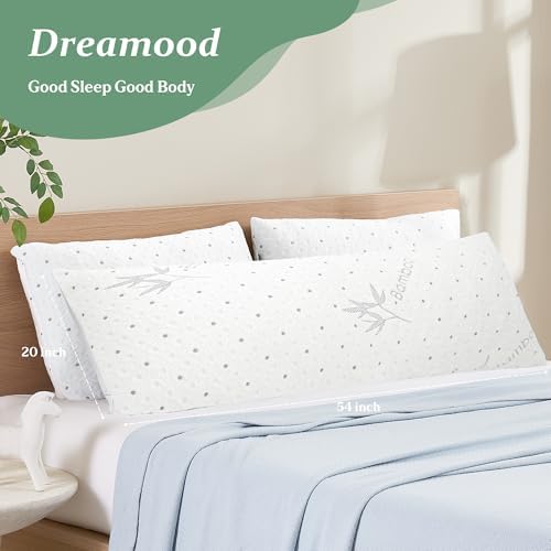 Dreamood Body Pillow Shredded Memory Foam with Pillowcase for Adult - Image 4