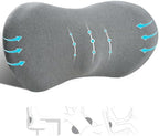 kasney Lumbar Support Pillow for Office Chair, Dark Gray by kasney