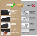 AOSKY No Drill Cordless Light Filtering Cellular Shade 35.5"W x 48"H Black - Image 3