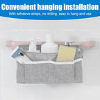 2Pcs Portable Bedside Hanging Caddy (Beige ) - Image 4