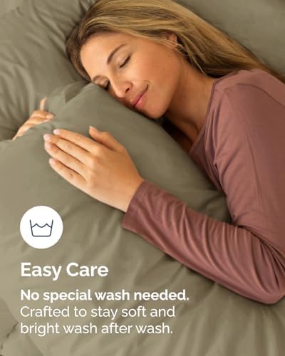 Standard Pillow Cases - 8 Pack Soft Pillowcase Covers - 20" x 26" (Khaki) - Image 6