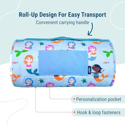 Wildkin Kids Original Nap Mat – Cozy Kids Sleep Mat with Pillow, ideal for School & Travel - Image 4