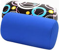 Bookishbunny 2pcs Micro Bead Microbead Roll Pillow Cushion for Bed Back Neck Head Body Support, 13" x 7", Various Designs (Blue+MultiCircle) by Bookishbunny
