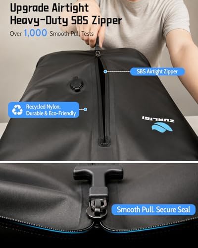 Zurligi Travel Vacuum Bag with Pump, Airtight Zipper and Shoulder Strap - Image 3