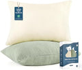 GRSSDER Toddler Pillow Set of 2 with 2 Pillowcases – 13x18 Soft, Breathable Cotton Muslin Kids Pillow for Sleeping, Travel, Preschool Nap, Multiple Color for Boys and Girls Age 2 to 5 by BUYNOW