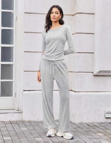 Ekouaer Two Piece Sets for Women Fall Lounge Sets Casual Matching Outfits - Image 3