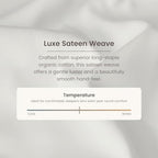 Bioweaves 100% Organic Cotton Body Pillow Pillowcase with Zipper 300 Thread Count Soft Sateen Weave GOTS Certified - 21x54 Inches, White, Set of 2 - Image 5