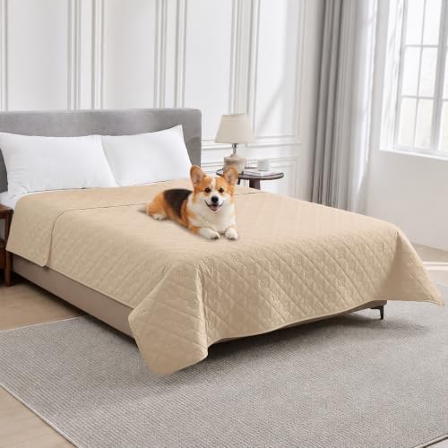 PAWFINITY Waterproof Bed Cover for Dogs, Pet Blanket for Mattress Washable by Pawfinity