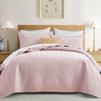 IR Imperial Rooms Twin Quilt Bedding Set Baby Pink Bedspread Wave by IRImperialRooms