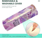 c Neck Roll Pillow Bolster Round Health Memory Foam Long Cervical Cylinder Pillows with Removable Washable Cover for Body Bed Legs Back Yoga - Image 4