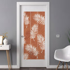 Window Privacy Film Frosted, Terracotta Botanical Non-Adhesive Static Cling Window Tint, Summer Palm Leaves Foliage Tropical Insulated Windows Frosted Films for Living Room, 35.4 x 78.7 Inches - Image 3