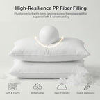Outdoor Throw Pillow Set of 2 with Inserts, Outdoor Lumbar Pillow Water Resistant for Patio Furniture, 18x18 Inch Outdoor Pillows with Removable Zipper Cover - Image 5