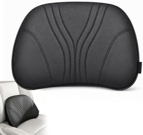Universal Memory Foam Car Lumbar Support Pillow (Black) by TEALLAUREL
