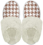 Cotton Slippers With Fluffy Edges House Slippers Non‑Slip Sole by Unknown