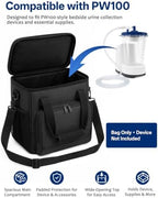 BoomBa Padded Carrying Case Compatible with PureWick PW100 Urine Collection System, 600D Oxford Storage Bag with Shoulder Strap, Front Pocket and Side Mesh Pocket, Black Bag Only - Image 2