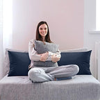 Utopia Bedding Full Body Pillow for Adults (Navy, 20 x 54 Inch), Long Pillow Insert for Sleeping, Ideal for Side Sleepers (Pack of 2) - Image 5