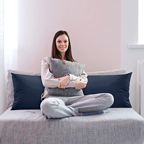 Utopia Bedding Full Body Pillow for Adults (Navy, 20 x 54 Inch), Long Pillow Insert for Sleeping, Ideal for Side Sleepers (Pack of 2) - Image 5