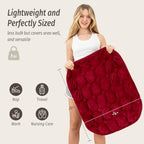 Wemore Weighted Lap Blanket 7lbs, 24"x29" Small Travel Blankets for Adults - Image 3