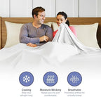 Kickoff Viscose Bamboo Pillowcase, Queen, Set of 2, 100% Organic Hidden Zippered Viscose Bamboo Pillow Case Queen Size, Cooling Pillow Cover for Hot Sleepers (20"x30" Buttercream) - Image 7