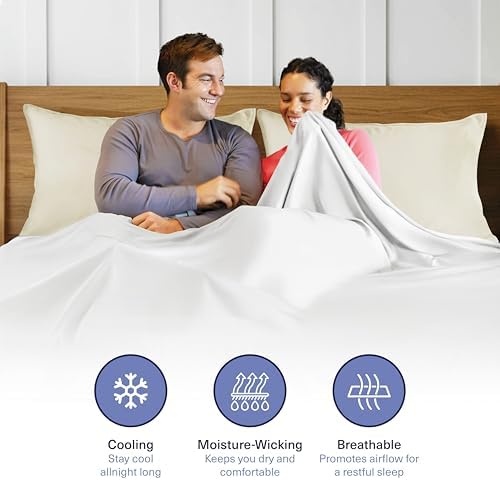 Kickoff Viscose Bamboo Pillowcase, King, Set of 2, 100% Organic Hidden Zippered Viscose Bamboo Pillow Case King Size, Cooling Pillow Cover for Hot Sleepers (20"x40", Buttercream) - Image 7
