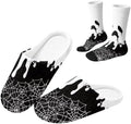 Christmas Slippers for Women Washable House Shoes with Cute Socks by Unknown