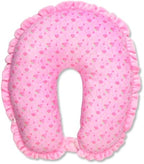 iscream Silky Fleece 12" Neck Support Pillow for Comfort and Travel - Sweet Roses - Image 2