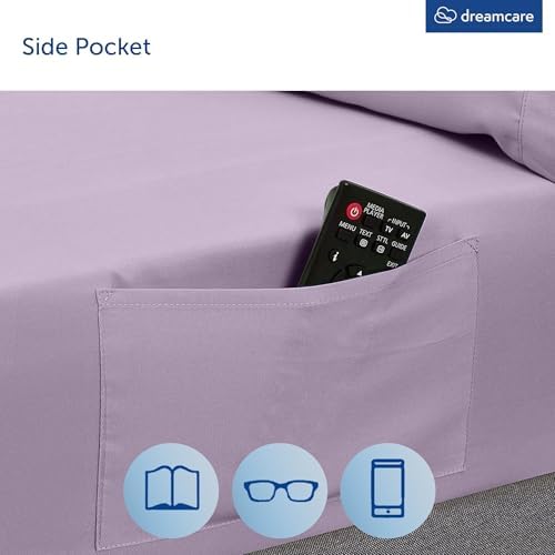 DREAMCARE Queen Sheets - 6 pcs Breathable Cooling Sheets Queen - up to 15" - Image 5