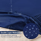 Smiry Waterproof Patio Cushion Covers, Stretch Outdoor Furniture Covers - Image 2