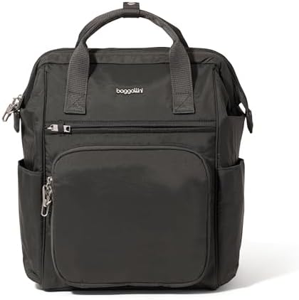 Baggallini Securtex Anti-Theft Windsor Backpack for Travel, Work & College, RFID & Locking Zipper, Up to 16" Laptop by baggallini