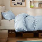 Bedsure Twin/Twin XL Duvet Cover, Double Brushed Bedding Set, Light Blue - Image 4