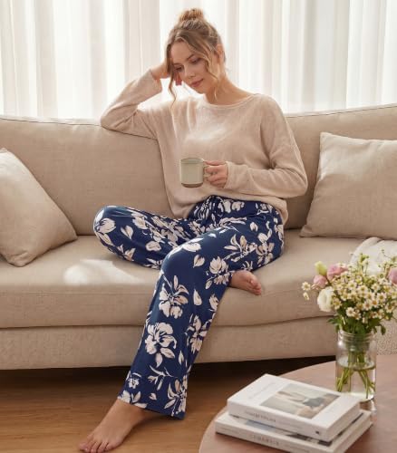 WiWi Bamboo Viscose Pajama Pants for Women Plus Size Cooling Bottoms S-4X - Image 3