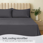 Twin Size Sheets Set, Cooling & Soft Deep Pocket Bed Sheets, 3PC - Image 3
