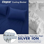 Elegear Silver-Infused Cooling Blanket for Hot Sleepers, Twin - Image 3