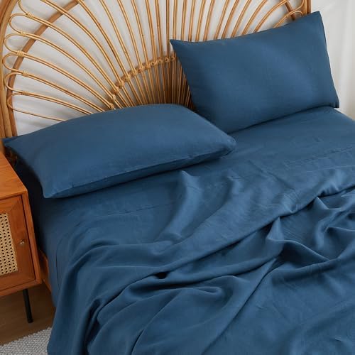100% French Linen Pillowcase Set of 2, Breathable Envelope Closure Soft Linen Pillow Cover,Soft Luxury Hotel & Home Use, Gift - Image 3