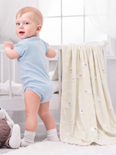 Toddler Reversible Blanket, Merino Wool and Organic Cotton S - Image 5
