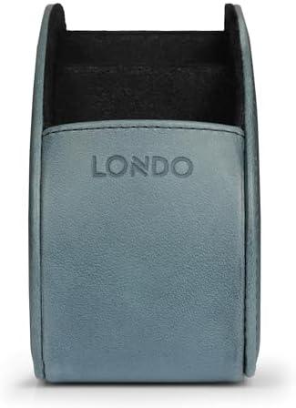 Londo Remote Control Holder with 5 Pockets - Store DVD, Blu-Ray, TV, Roku or Apple TV Remotes - Italian Genuine Leather with Suede Lining - Slim, Compact Living or Bedroom Storage - Image 5