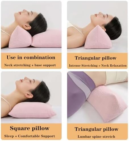 3-in-1 Adjustable Buckwheat Neck Pillow,3-Point Support for Neck/Shoulder/Head, Adjustable Height and Firmness, Firm Support for Side/Back Sleepers - Image 7