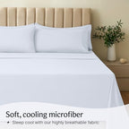 King Size Sheets Set, Cooling & Soft Deep Pocket Bed Sheets, 4PC - Image 3