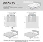 Bedsure Oversized King Comforter - Oversized King Duvet Insert for All Season, Ultra-Soft Down Alternative Comforter, Blanket for Bed, with 4 Tabs, Machine Washabl, Navy, 116x98 in - Image 2
