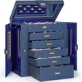 AKOZLIN 6-Tier Jewelry Box Organizer 5 Drawers Storage XLarge BlueBlue by AKOZLIN