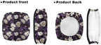 LedBack Mobility Scooter Accessories Sets Walker Seat Rollator Seat Cushion Back Cover for Seniors Purple White Flowers Universal Walker Storage Basket - Image 2
