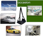Foot Hammock for Plane Travel 8PCS Plane Foot Hammock - Adjustable Portable, Long Flight Essential(Dark Blue) - Image 4