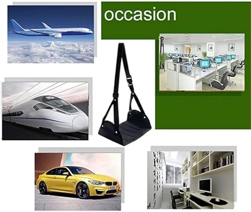 Foot Hammock for Plane Travel 8PCS Plane Foot Hammock - Adjustable Portable, Long Flight Essential(Dark Blue) - Image 4