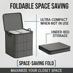 Spacious Moving Storage Bin Zippered Organizer for Clothes，4PC：140L - Image 5