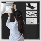 BKSAI 100% Blackout Window Cover, Portable Magnetic Black Out Curtains by BKSAI