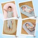 Baby Lounger for Newborn 0-24 Months Soft Cotton Infants Support Cushion - Image 2