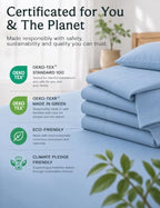 Full Size Sheets, Cooling & Soft Deep Pocket Bed Sheet Set, 4PC - Image 6
