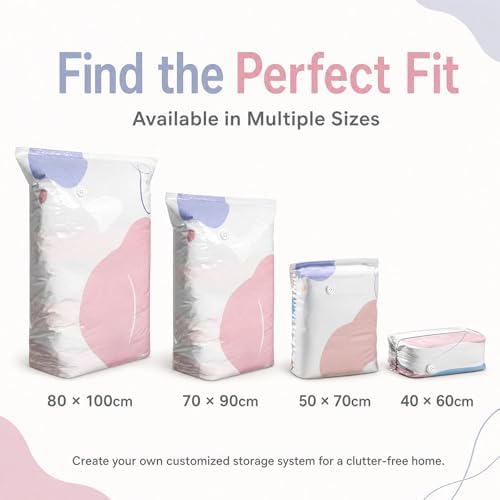 No Pump Vacuum Storage Bags, Thickened Stereoscopic Press & Seal Space Saver Compression Bag for Clothes/Bedding (X-Large) - Image 5