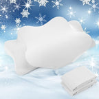 Hahafelt 2 Pcs Cooling Cervical Pillowcase, White, Standard Size by Hahafelt