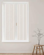 Window Privacy Film Frosted, Oatmeal Striped Vintage Reusable Static Cling Window Tints, Light Brown Farmhouse Rustic Lines Heat Control Windows Films for Offices, Balcony, 29.5 x 118 Inches - Image 2